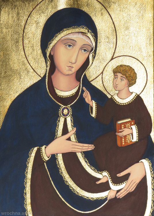 Our Lady with the Child, On paper, 45 x 33 cm.